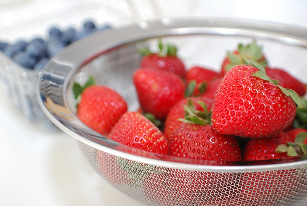 Fresh Strawberries and Blueberries