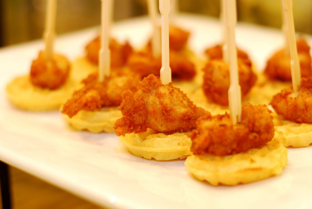 Mini chicken & waffles