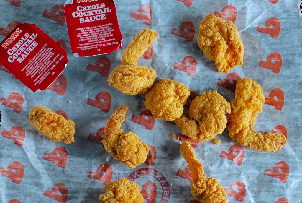 Popeyes Hushpuppy Butterfly Shrimp | getinmymouf.com