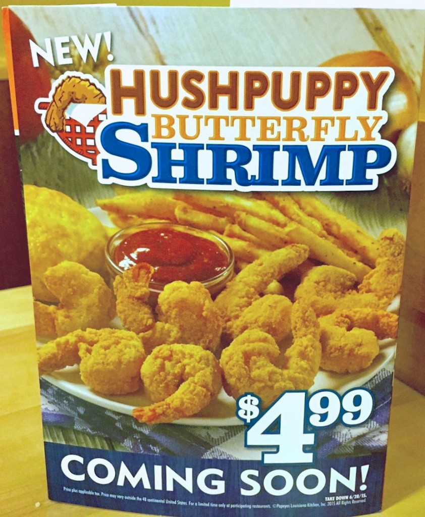 Popeyes Hushpuppy Butterfly Shrimp | getinmymouf.com