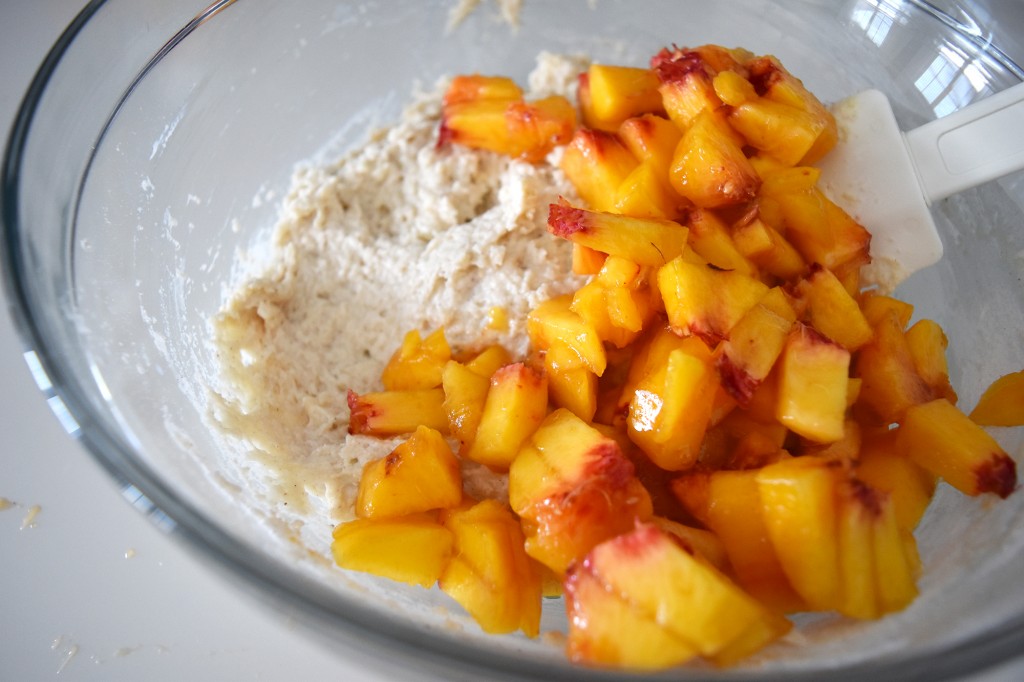 Nectarine Drop Biscuits with Spiced Honey Butter