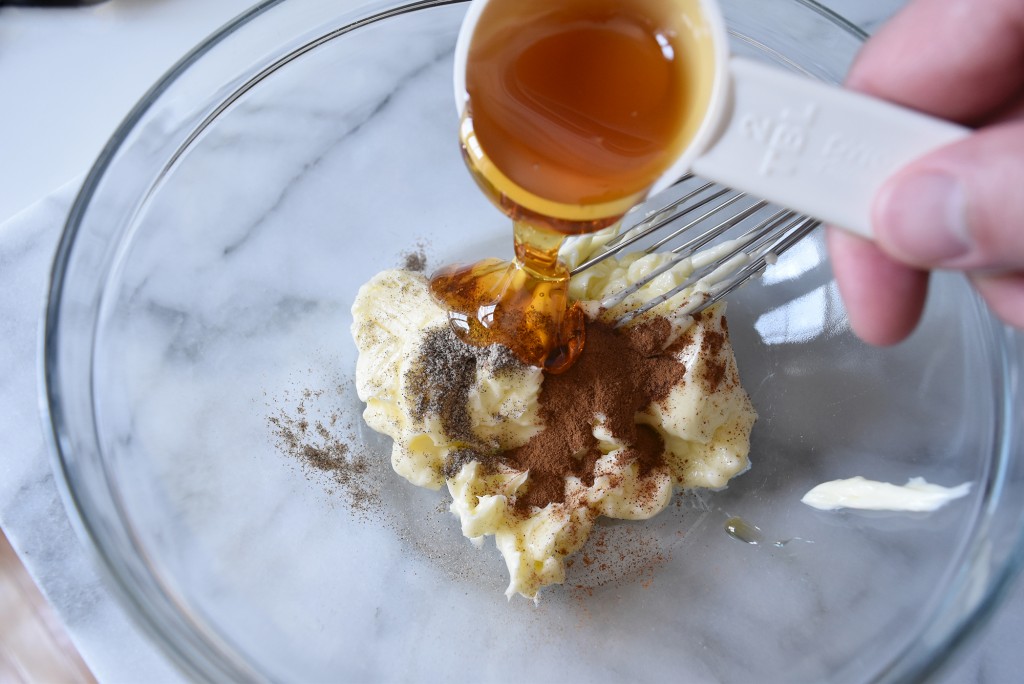 Nectarine Drop Biscuits with Spiced Honey Butter