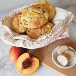 Nectarine Drop Biscuits with Spiced Honey Butter